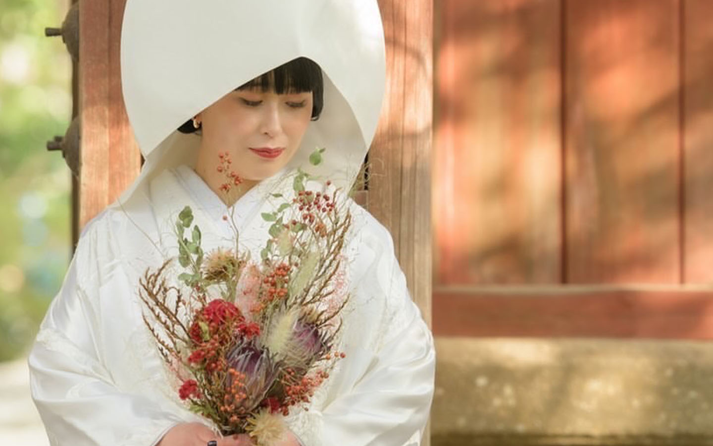 スリフトのブライダルオーダー制作和装用ブーケ