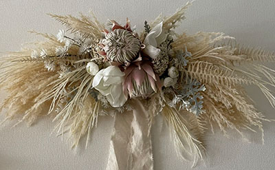 スリフトアーティフィシャルフラワー(造花)横長スワッグ