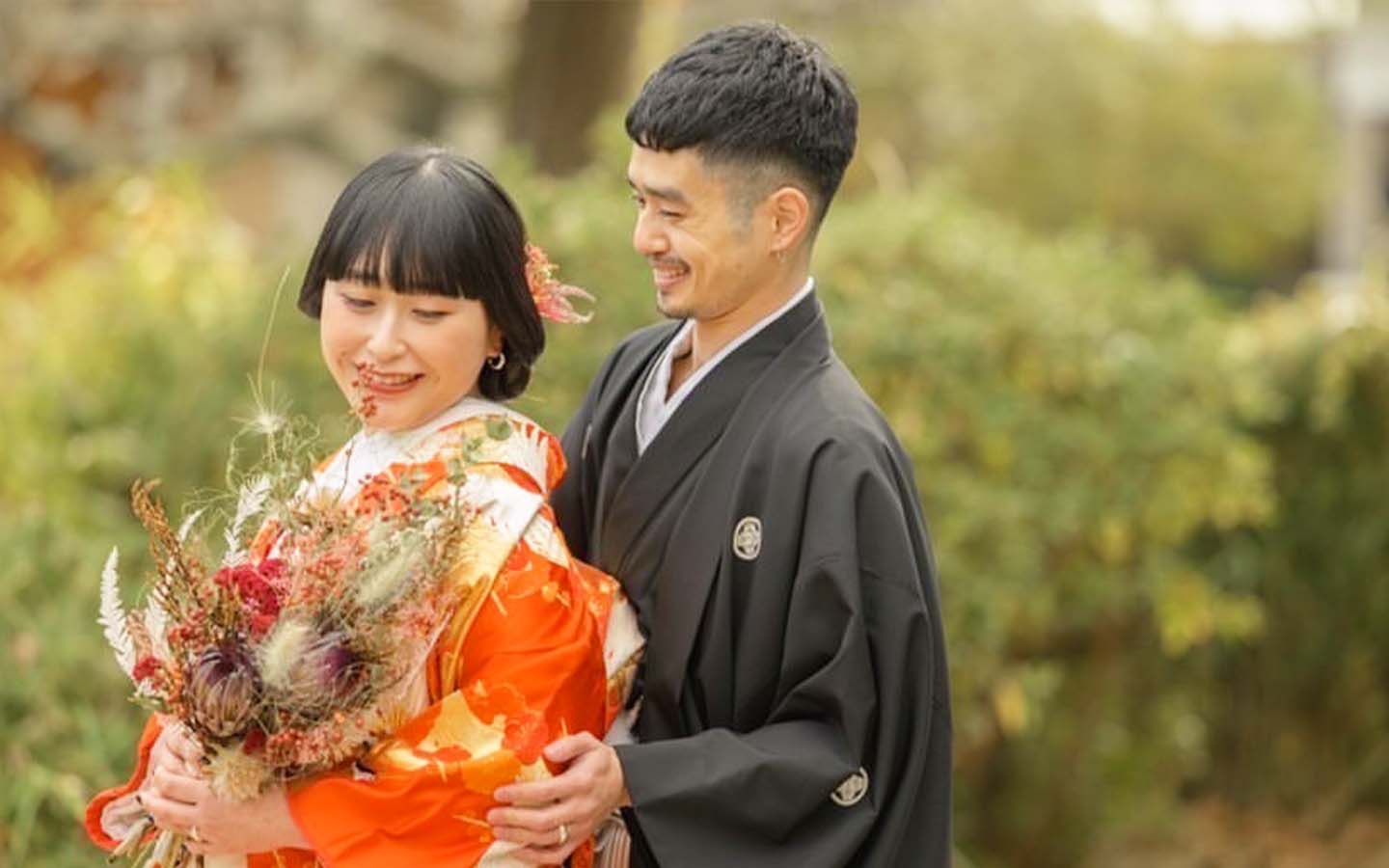 スリフトのブライダルブーケ